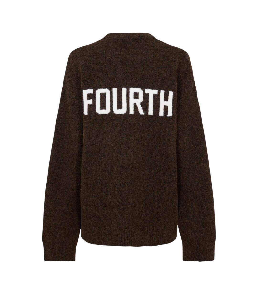 Sweat Motif/style Logo Brodé Femme Marron 4th & Reckless-3
