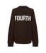 Sweat Motif/style Logo Brodé Femme Marron 4th & Reckless-3