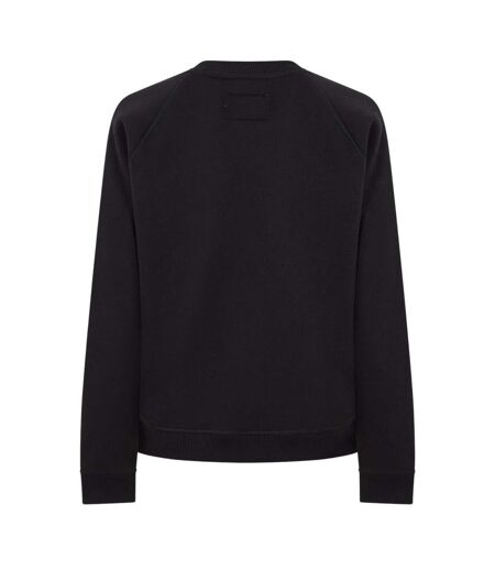 Womens/ladies Hunston Graphic Crew Neck Sweatshirt Black Jack Wills