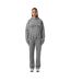 Womens/ladies Embroidered Logo Wide Leg Sweatpants Wolf Grey Sisters And Seekers-1