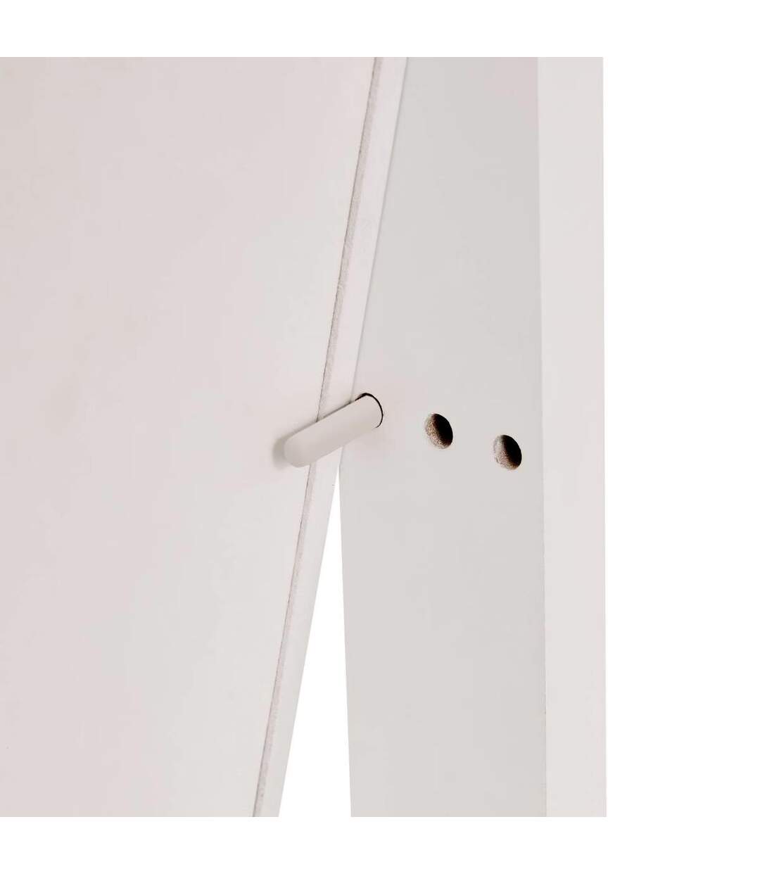 Armoire à Bijoux Avec Miroir Emily 158cm Blanc-5