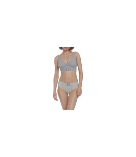 Brassière Femme Gris Chiné Adidas