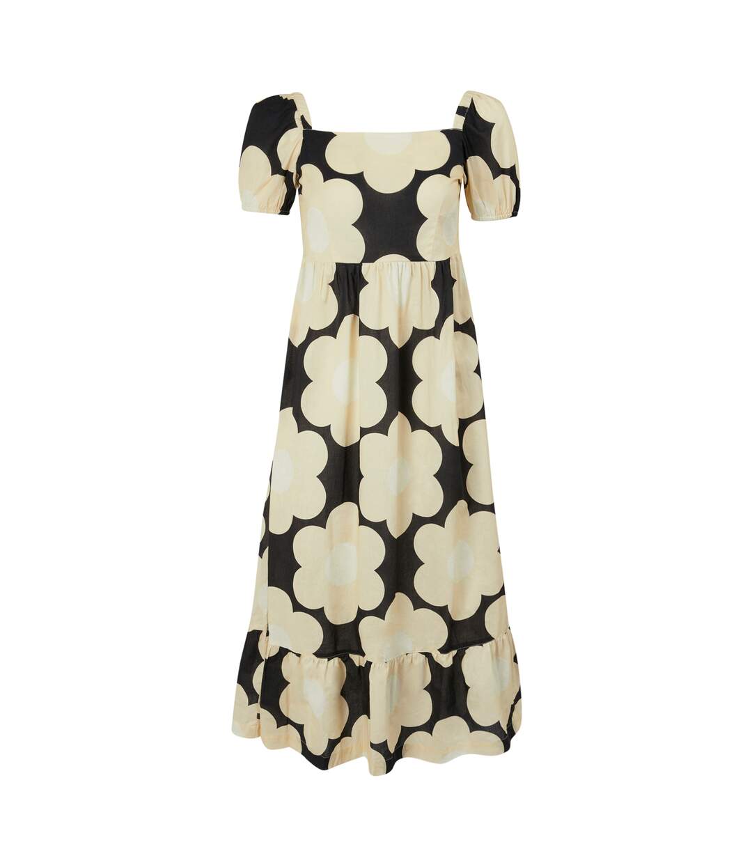 Womens/ladies orla kiely sixties daisy summer midi dress black Regatta-1