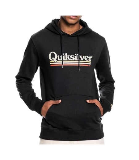 Sweat à Capuche Noir Homme Quiksilver On The Line Hood - S