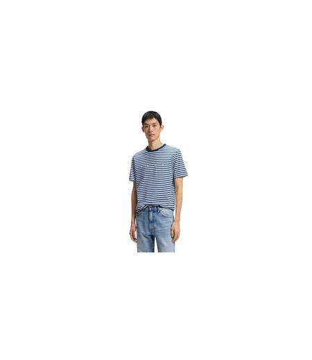 Mens T-shirt Blue White Hugo