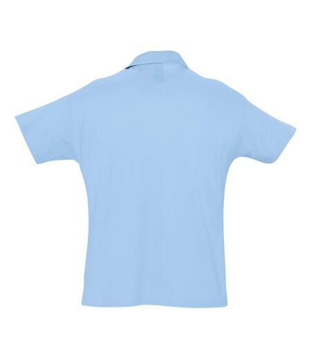 SOLS Mens Summer II Pique Short Sleeve Polo Shirt (Sky Blue) - UTPC318
