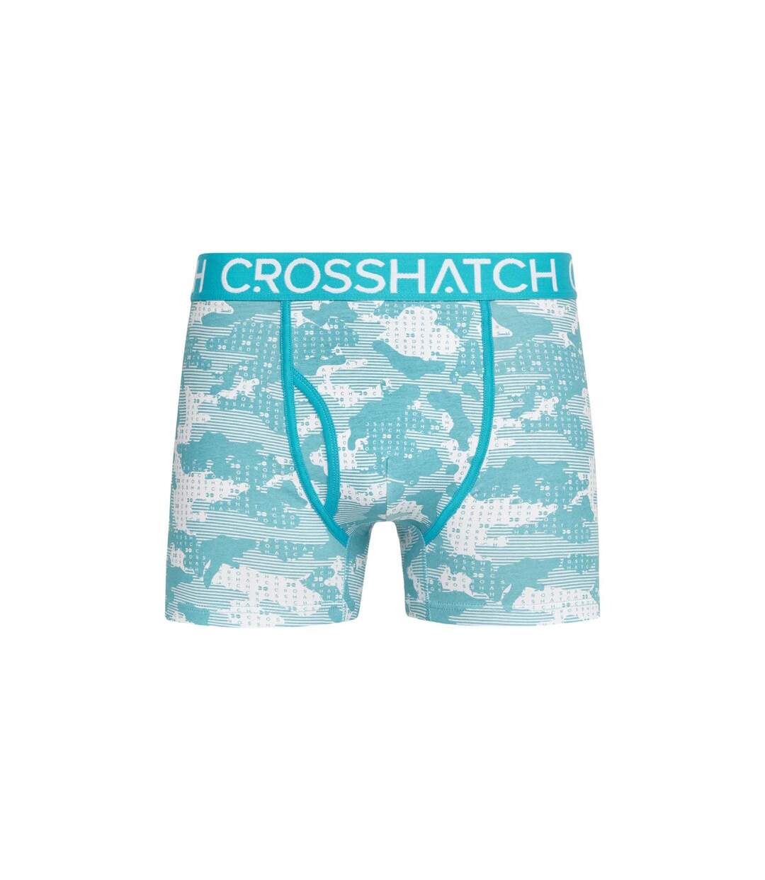 Pack of 2  Mens kamzon boxer shorts  teal Crosshatch-4