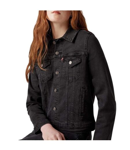 Veste Camionneur Manches Longues Motif/style Uni Femme Black Air Levis