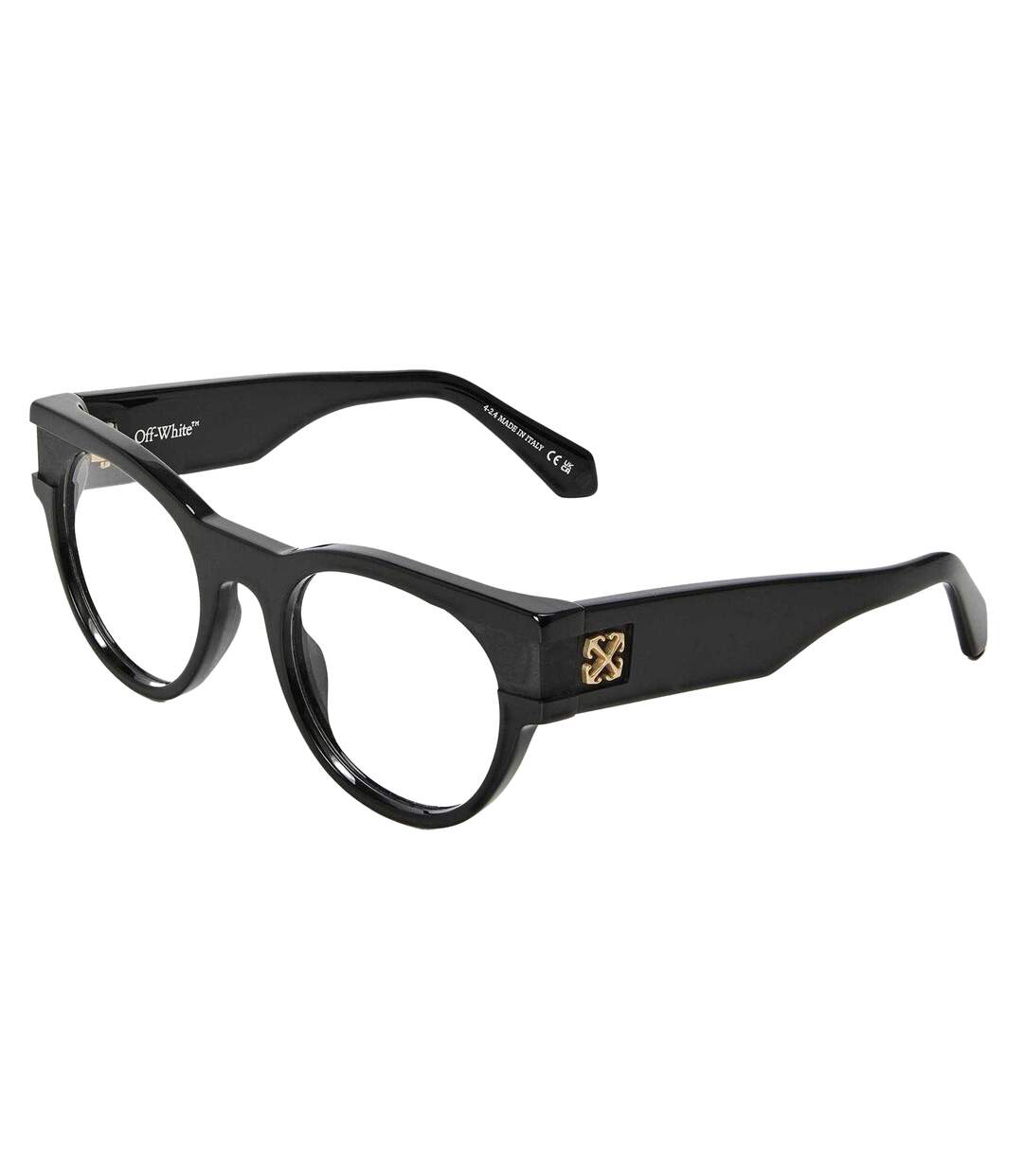 Lunettes De Soleil Motif/style Logo Doré Style Adulte Taille Unique Noir Off-White-1