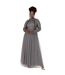 Robe Longue Officiel Femme Anthracite Maya Deluxe-1