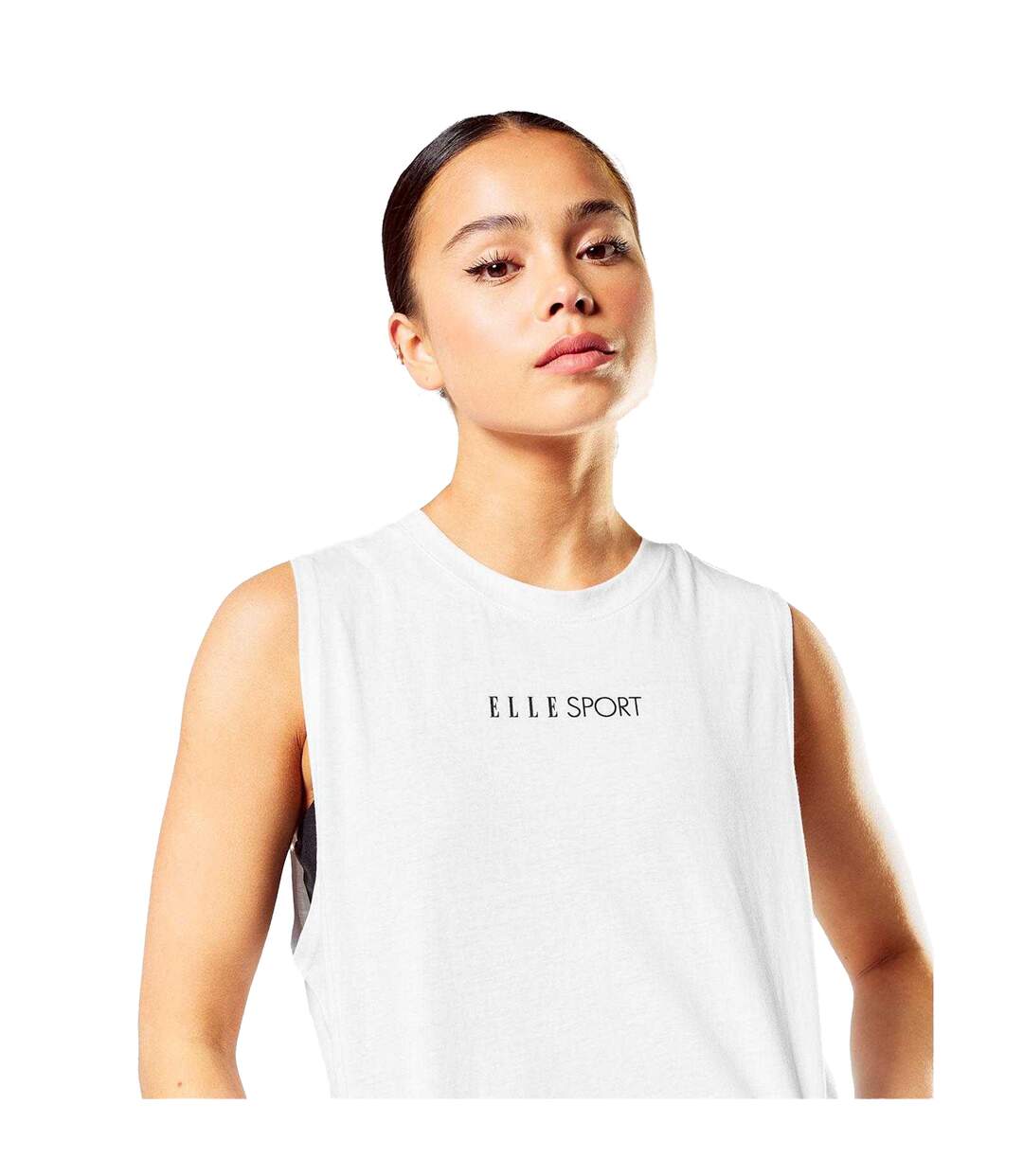 Débardeur Motif/style Signature Femme Blanc Elle-4