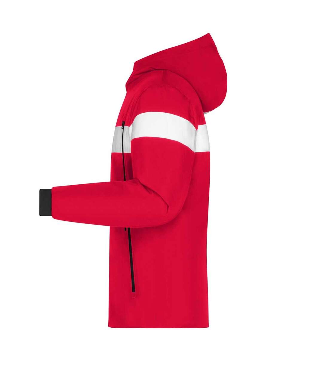 Veste Wintersport Homme Rouge Clair Blanc Noir James And Nicholson-3