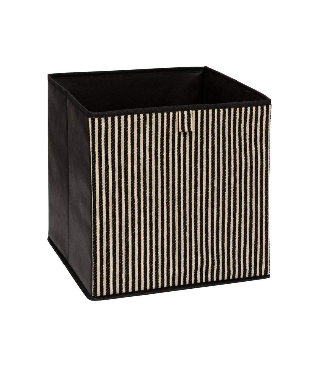 Boîte de Rangement Déco Cotty 31x31cm Noir-1