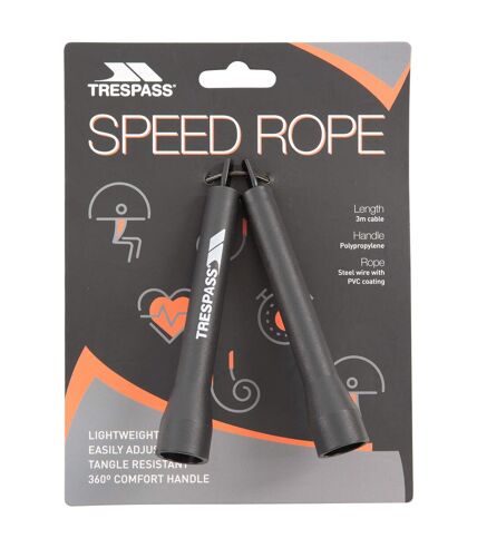 Skipping rope one size black Trespass