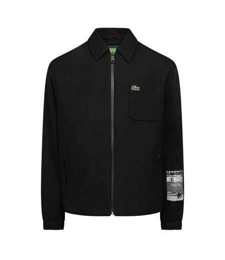Mens Lined Track Jacket Black Lacoste