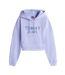 Sweat Court À Capuche Motif/style Universitaire Femme Rétro Bleu Tommy Jeans-2