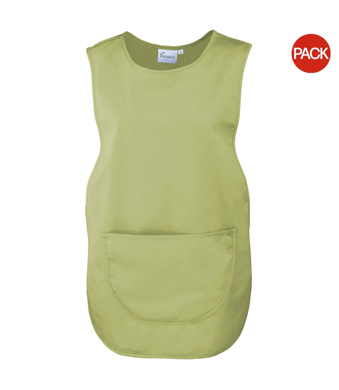 Premier Ladies/Womens Pocket Tabard / Workwear (Pack of 2) (Lime) (UTRW7031)-1