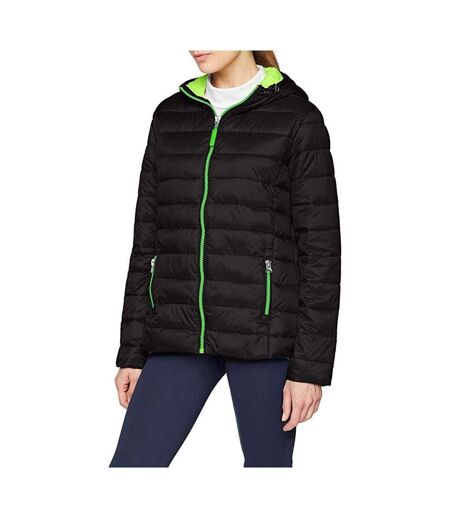 Urban Snowbird Veste Rembourrée À Capuche Homme Noir Vert Citron Result