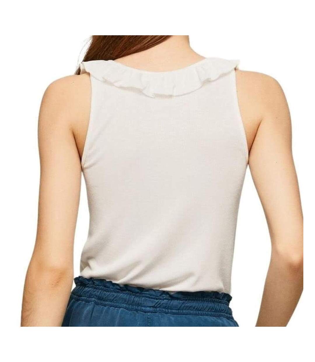 Débardeur Blanc Femme Pepe jeans Dorina - L