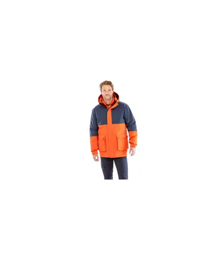 Doudoune Motif/style 3-en-1 Homme Bleu Marine Orange Result Recycled