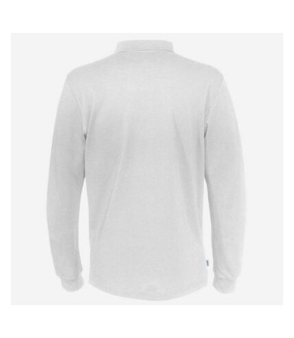 Cottover Mens Pique Long-Sleeved T-Shirt (White)