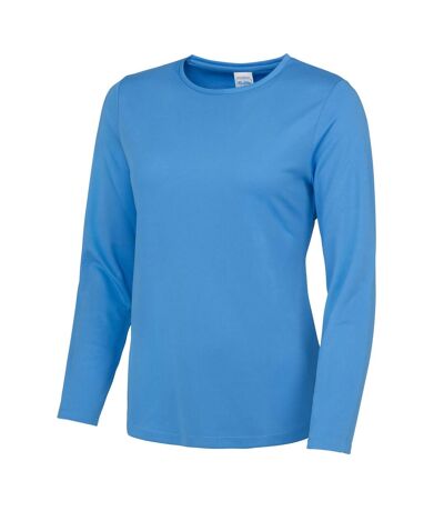 AWDis Just Cool Womens/Ladies Girlie Long Sleeve T-Shirt (Sapphire Blue)