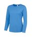 AWDis Just Cool - T-shirt à manches longues - Femme (Bleu saphir) - UTRW4814