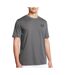 T-shirt gris foncé homme under armour left chest-1