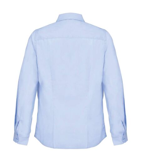 Chemise Manches Longues Bailey Femme Bleu Ciel SOLS