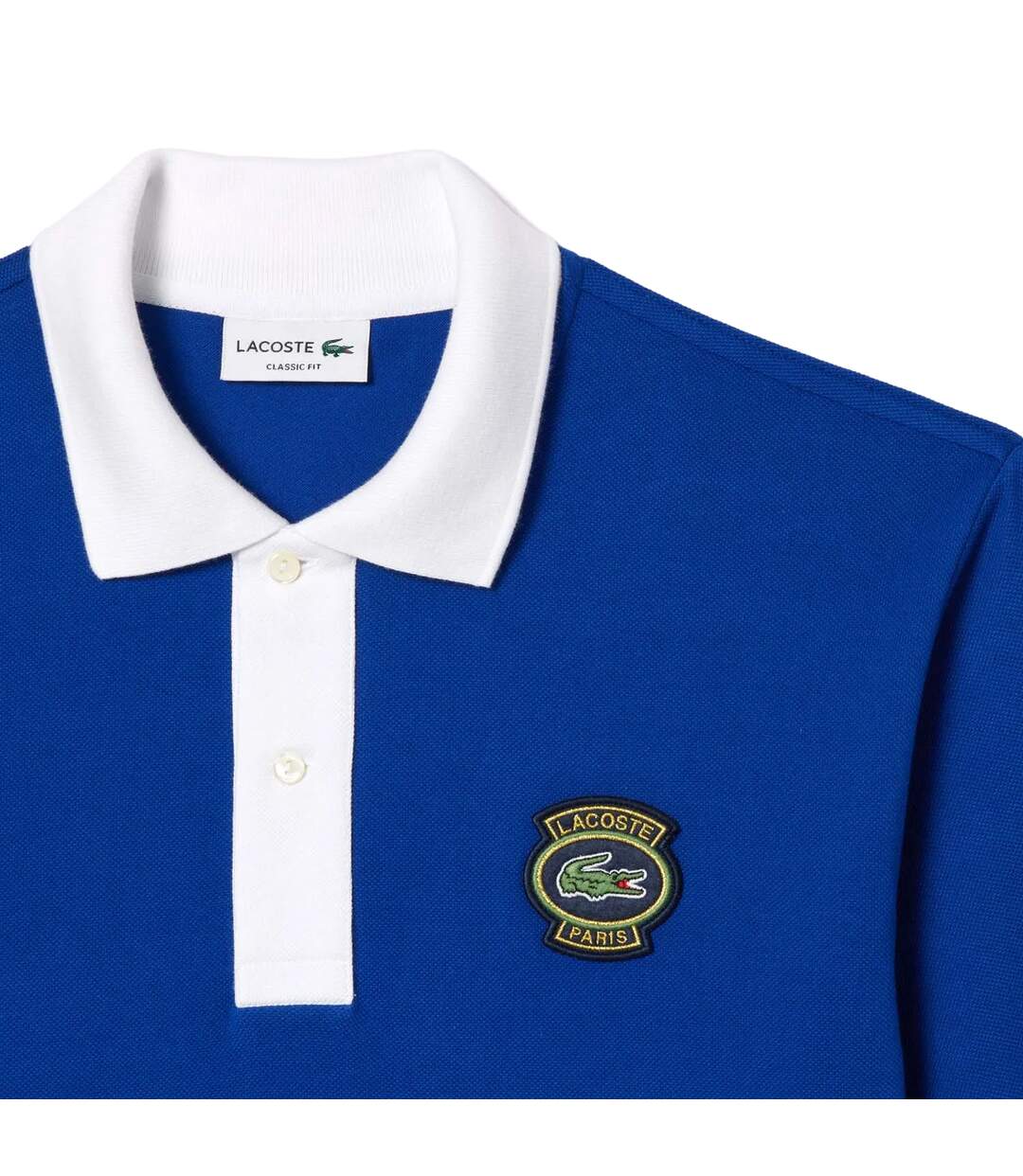 Mens Badge Classic Polo Shirt Blue Lacoste-4
