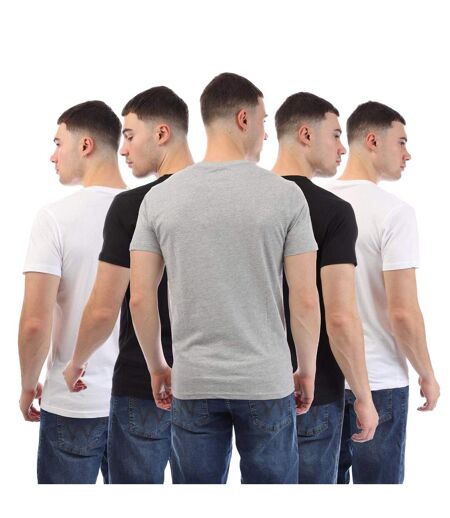 Pack Of 5  Mens Caplaz Sleeve Print T-shirt  Multicoloured Duck And Cover