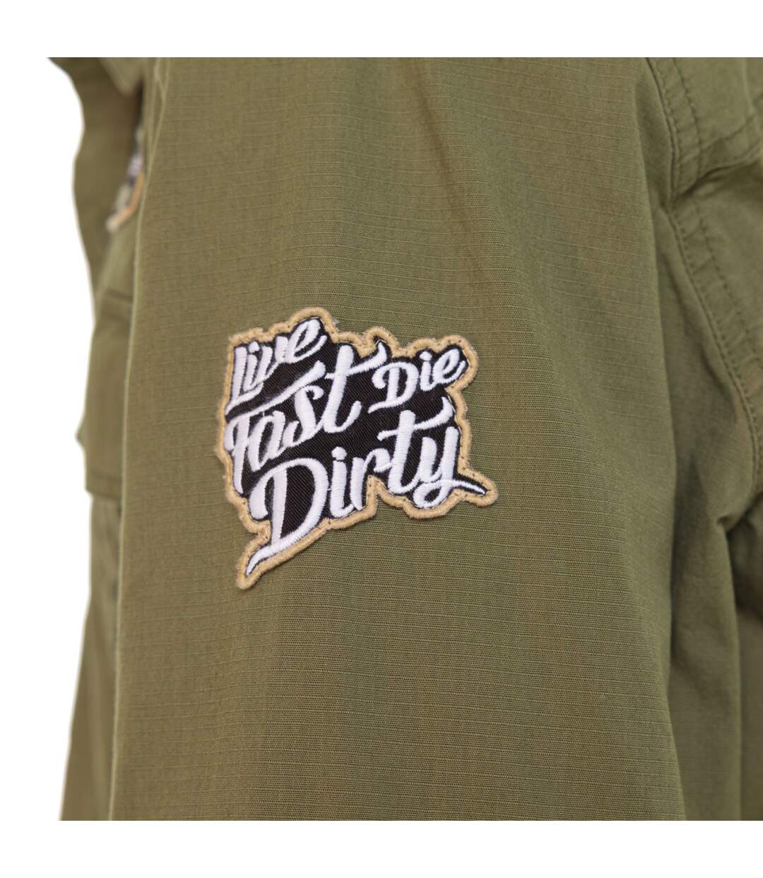 Chemise manche longues  ripstop strech sur poche et badges Stop K Vondutch-4