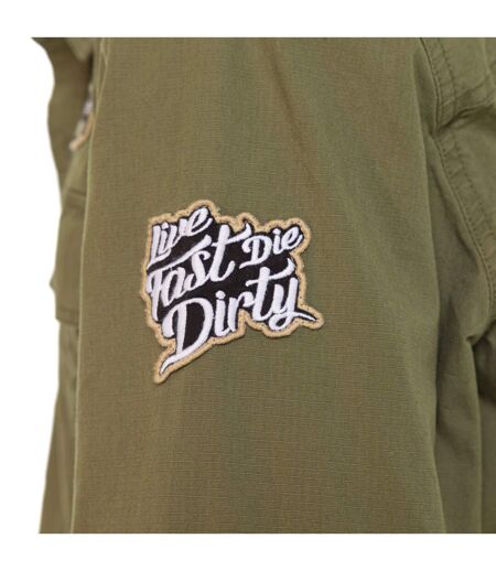 Chemise manche longues  ripstop strech sur poche et badges Stop K Vondutch