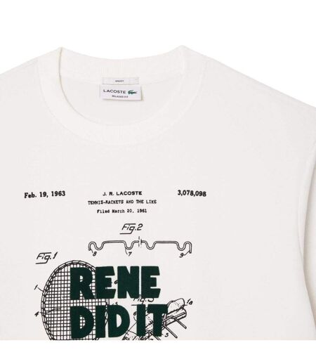 Sweat Adulte Crème Lacoste