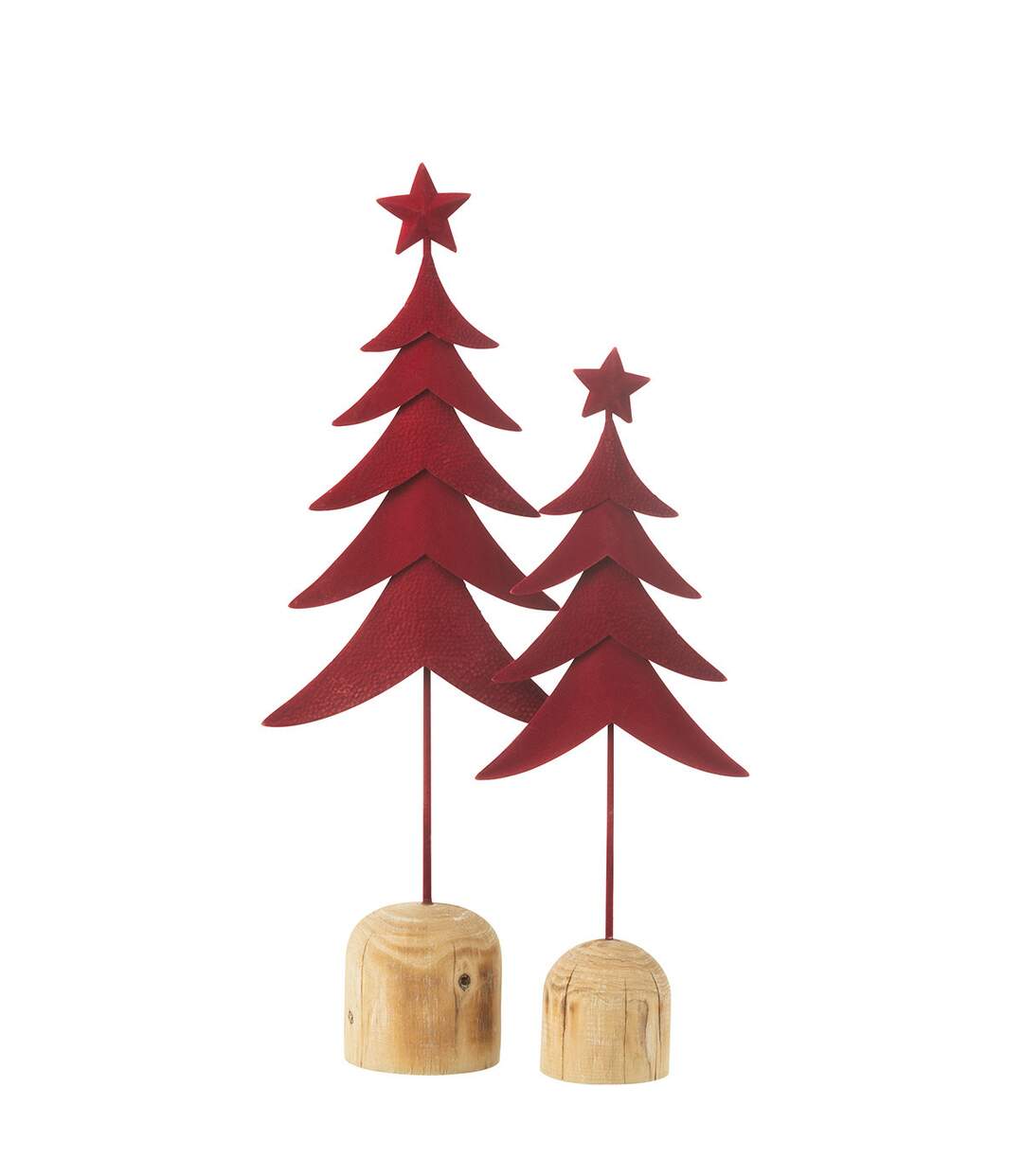 Sapin de Noël Déco sur Pied Étoile 49cm Rouge-2