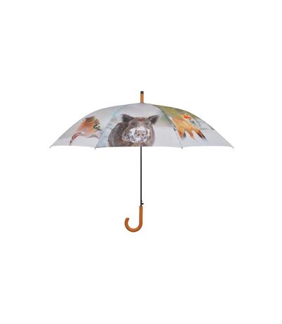 Grand parapluie bois et métal toile polyester Hiver