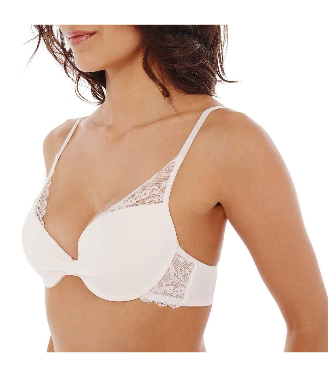 Soutien-gorge ampliforme coque moulée ivoire Unique-2