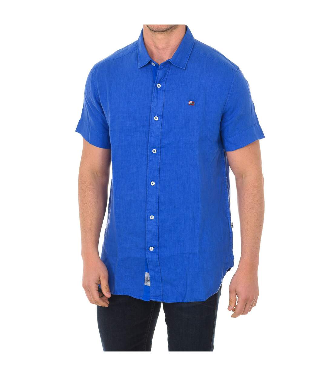 Short sleeve shirt with lapel collar NP000IF1 man-1