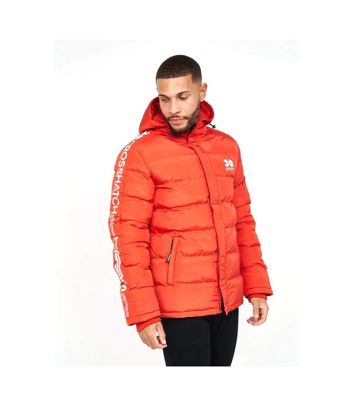 Crosshatch Mens Farnworth Padded Jacket (Red)