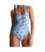 Maillot De Bain 1 Pièce Motif/style Tie-dye Femme Bleu Calvin Klein-1