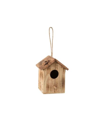 Volière à Oiseaux en Bois Maison 24cm Naturel