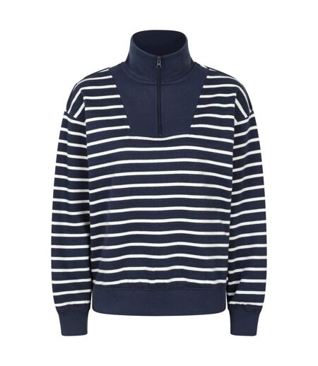 Womens/ladies Naiper Drop Shoulder Sweatshirt Navy Mountain Warehouse