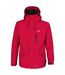 Trespass Mens Corvo Hooded Full Zip Waterproof Jacket/Coat (Red)