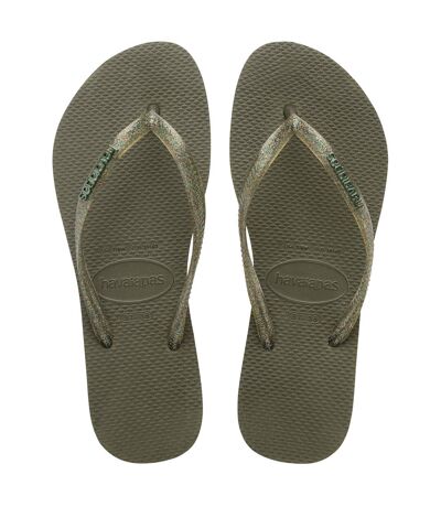 Tong à enfiler Havaianas Slim Logo Metallic