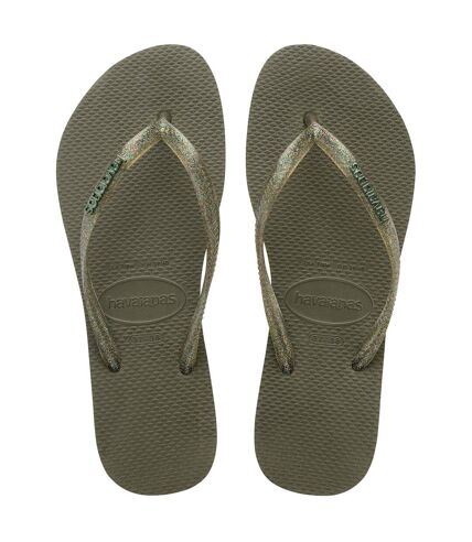 Tong à enfiler Havaianas Slim Logo Metallic