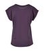Build Your Brand Womens/Ladies Extended Shoulder T-Shirt (Purple Night)