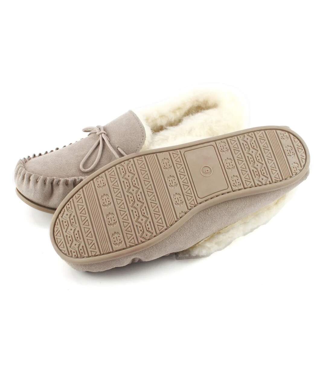 Mocassins willow femme beige gris Eastern Counties Leather-2