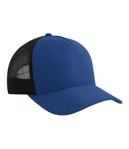 Casquette Trucker Motif/style 5 Panneaux Dempo Bleu Roi Noir Atlantis Headwear