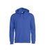 Sweat À Capuche Basic Adulte Bleu Clique-1