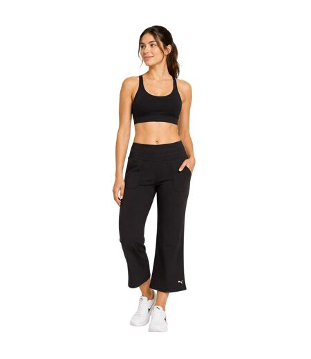 Womens/ladies Yogi Jogging Bottoms Pink Puma